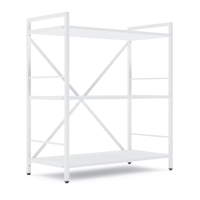 Стеллаж лофт 900х800х400 мм Белый-Белый