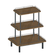 Фото Стойка акционная трехуровневая