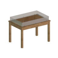 Фото Стол презентационный с пластиковым ограничителем