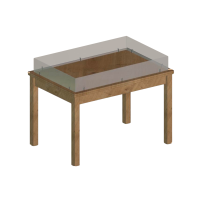 Стол презентационный с пластиковым ограничителем