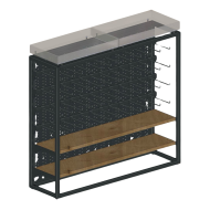 Фото Стеллаж с перфорированной стенкой