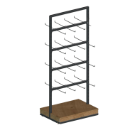 Фото Стеллаж с вешалками