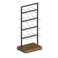 Стеллаж с вешалками