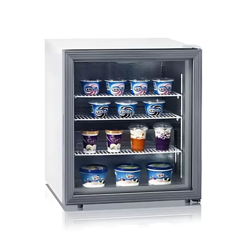 Морозильный шкаф Hurakan HKN-UF100G  на 88 л со стеклянными распашными дверями цена