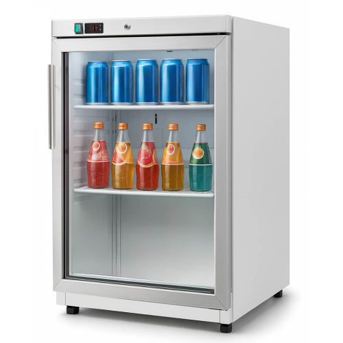 Шкаф барный морозильный HURAKAN HKN-RFS115VG со стеклянными распашными дверями (Шкаф барный морозильный HURAKAN HKN-RFS115VG со стеклянными распашными дверями) купить