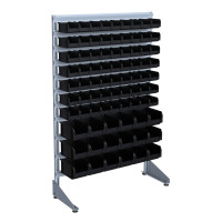 Стеллаж для метизов 1500 мм наполнение 3/7 (черный)