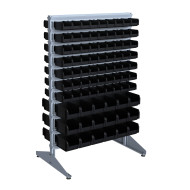 Фото Стеллаж для метизов 1500 мм наполнение 6/14 двухсторонний (черный)