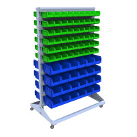 Стеллаж для метизов 1500 мм наполнение 8/12 двухсторонний