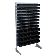 Стеллаж для метизов 1800 мм наполнение 4/8 (черный)