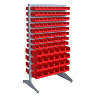 Стеллаж для метизов 1800 мм наполнение 8/16 (двухсторонний)