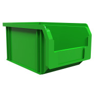 Пластиковий ящик великий зелений 230х150х120 мм