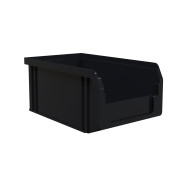 Пластиковий ящик середній чорний 165х100х75 мм