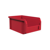 Пластиковый ящик средний красный 165х100х75 мм