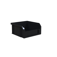 Пластиковый ящик маленький черный 100х90х50 мм
