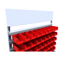 Рекламная панель для стеллажей под метизы