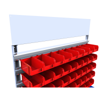 Рекламная панель для стеллажей под метизы