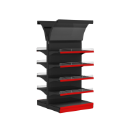 Фото Брендированная стойка островная с фигурным фризом