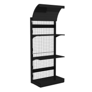 Сетчатая стойка с фигурным фризом