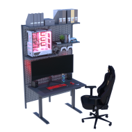 Фото Стеллаж навесной для геймерского стола