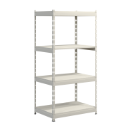 Фото Стеллаж металлический Light Rack 1800х1000х300 мм на 4 полки в цвете RAL 9001 (кремовый)