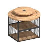 Фото Стол круглый с надставкой