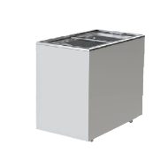 Морозильний лар з прямим склом PRIMA Flat об'ємом 300 л