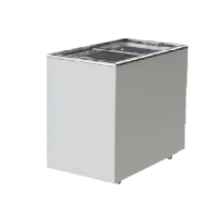 Морозильный ларь с прямым стеклом PRIMA Flat объемом 300 л