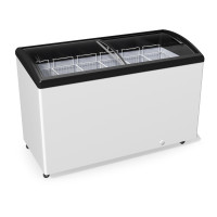 Морозильный ларь серии S с гнутым стеклом М500S объемом 506 дм³