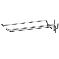 Фото Крючки двойные с ценникодержателем на перфорацию