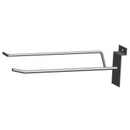 Фото Крючки одинарные с ценникодержателем на экспопанель