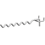 Фото Крючок змейка для одежды прямой 360 мм