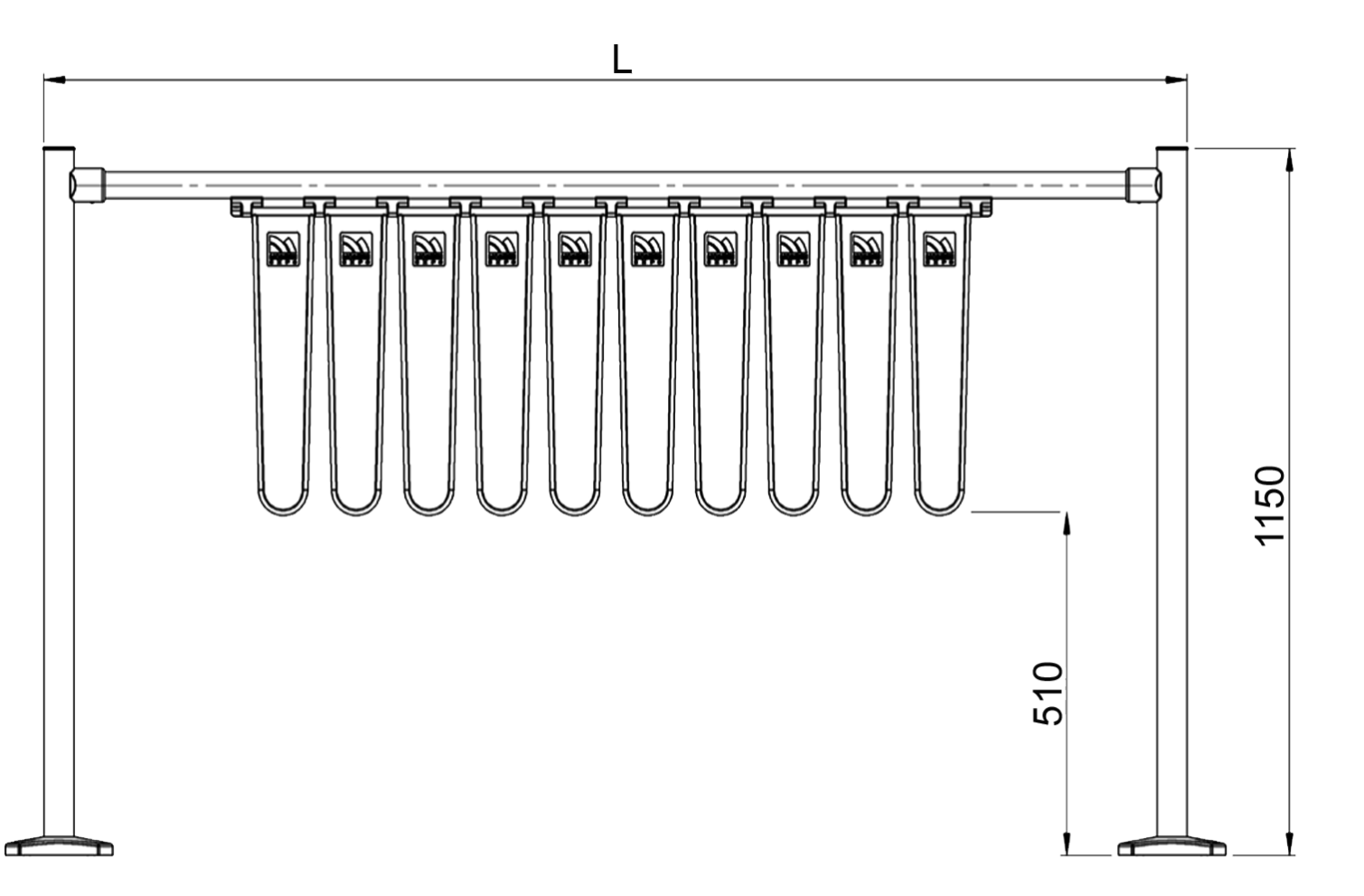 Перемычка с флажками 1000 мм цена