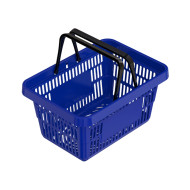 Фото Пластиковая корзина синяя 20л