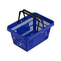 Пластиковая корзина синяя 20л