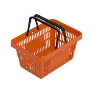 Фото Пластиковая корзина оранжевая 20л