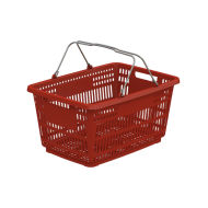 Фото Пластиковая корзина красная 30л
