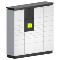 Почтомат Loko Logis 2050х2000х700 мм с терминалом и 35 ячейками