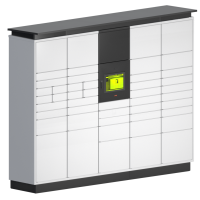 Почтомат Loko Logis 2050х2500х700 мм с терминалом и 48 ячейками