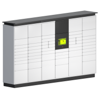 Почтомат Loko Logis 2050х3000х700 мм с терминалом и 58 ячейками