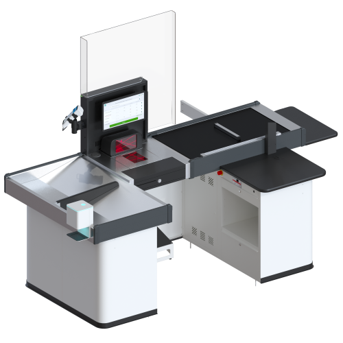 Кассовый бокс EVO SELINE 900х2300х1150 мм с движимым транспортером, широким накопителем и широкой рабочей тумбой Кассовый бокс EVO SELINE 900х2300х1150 мм с движимым транспортером, широким накопителем и широкой рабочей тумбой (Кассовый бокс EVO SELINE 900х2300х1150 мм с движимым транспортером, широким накопителем и широкой рабочей тумбой) купить