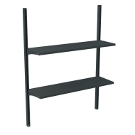 Стелаж настінний металевий 1473х665х300 мм на 2 полиці