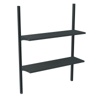 Стеллаж настенный металлический 1473х665х300 мм на 2 полки