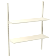 Фото Стеллаж настенный металлический 1473х1000х300 мм на 2 полки