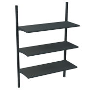 Стеллаж настенный металлический 1625х1000х400 мм на 3 полки