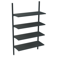 Стелаж настінний металевий 1930х1250х400 мм на 4 полиці