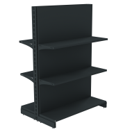 Фото Стеллаж двухсторонний металлический  1473х1250х600 мм на 6 полок RAL 7016 (антрацит)