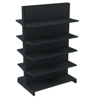 Стелаж двосторонній металевий 1625х1330х600 мм на 10 полиць