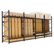 Стеллажи DIY для пиломатериалов и стройматериалов