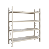 Фото Стеллаж Мини Рэк 2127х1850х615 мм с металлическими полками на 4 яруса, основная секция RAL 9001