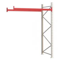 Паллетный стеллаж 2127x1825x1100 мм на 1 уровень, приставная секция